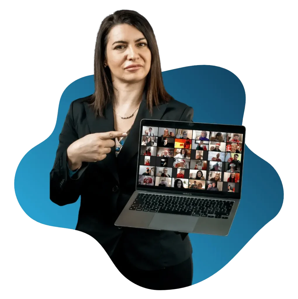 Germana Griffo con la community della Scuola di Coaching Strategico FYM